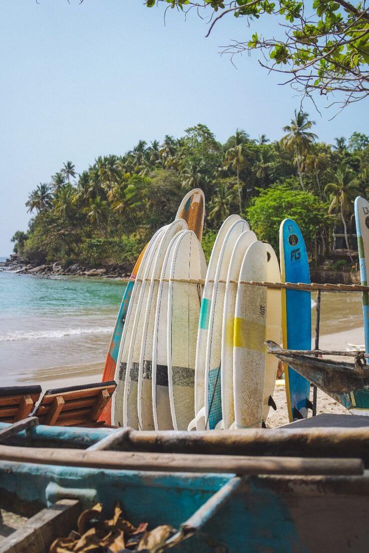 Bentota beach and coastline