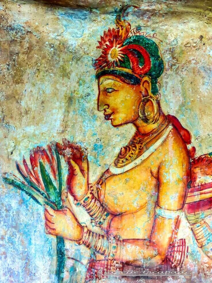 Ancient Sigiriya frescoes