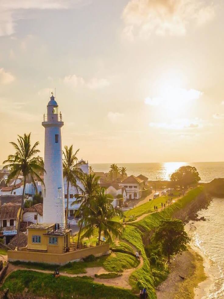 Sri Lankan landscape at sunrise