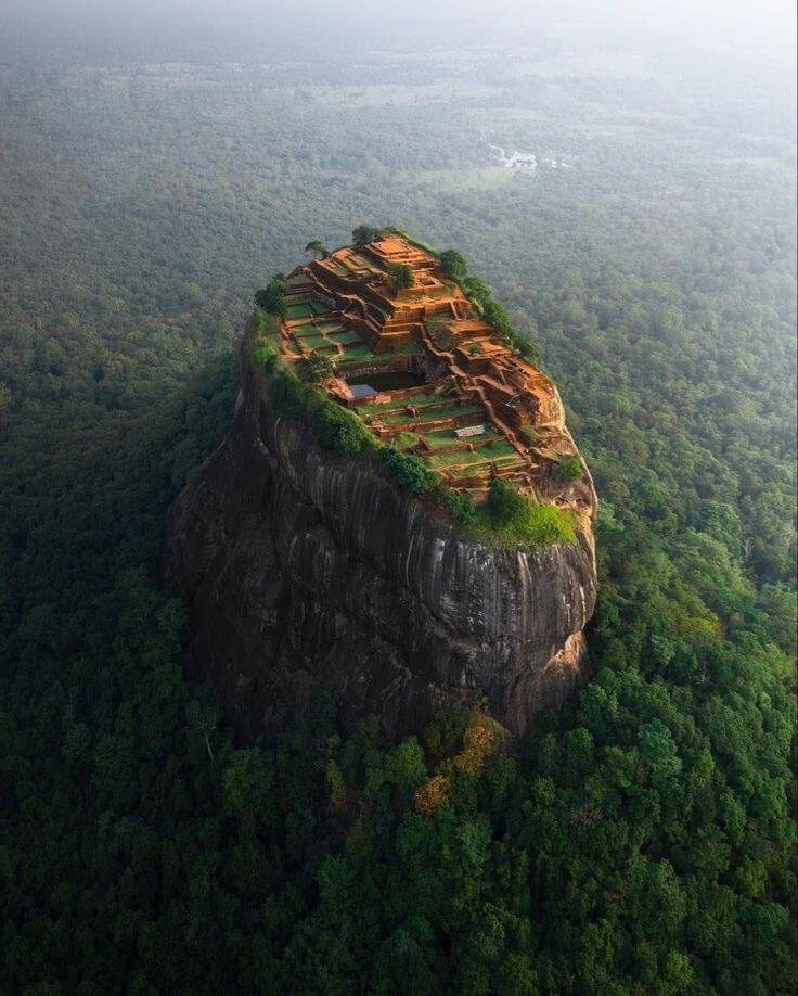 Sigiriya rock fortress in Sri Lanka