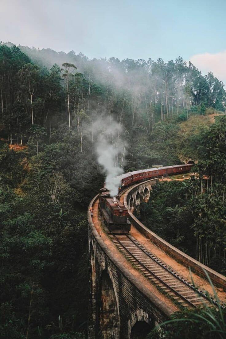 Misty mountains in Sri Lanka