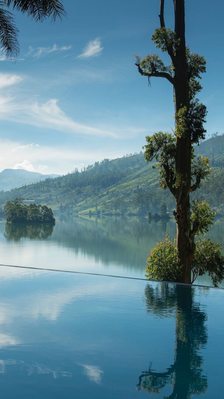 Sri Lankan tea country landscape
