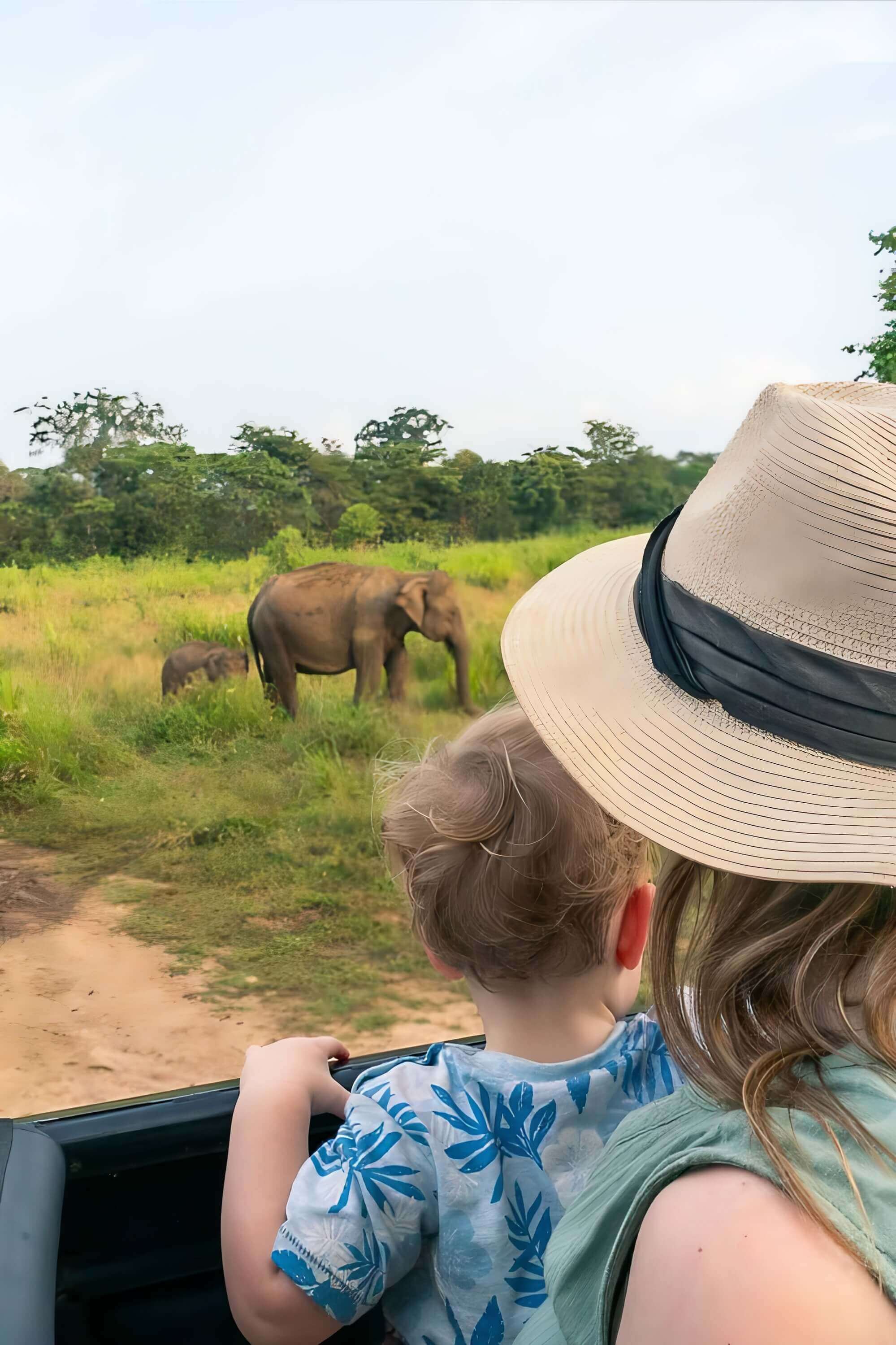 Parent and child exploring Sri Lanka together