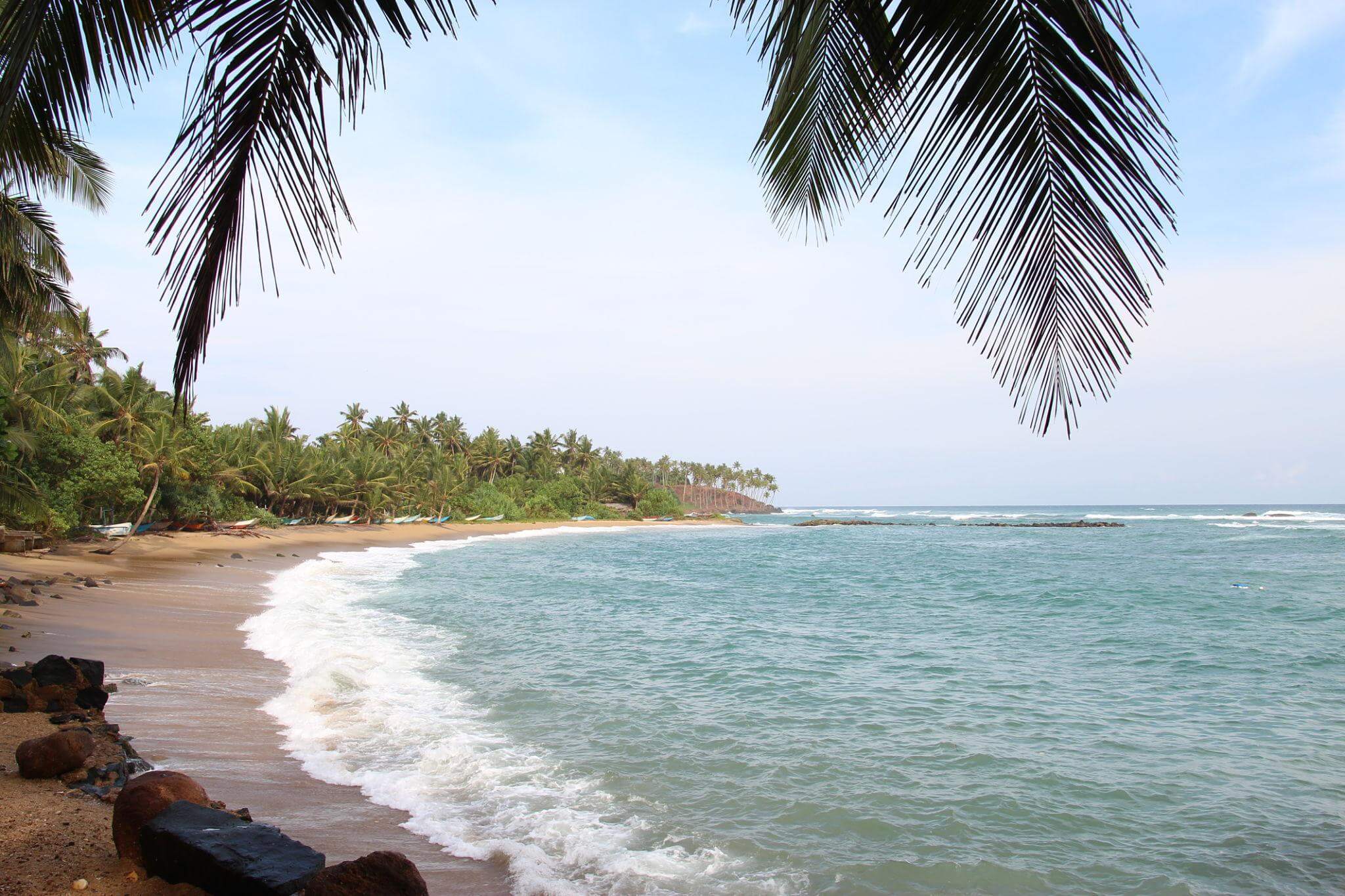Mirissa beach in December
