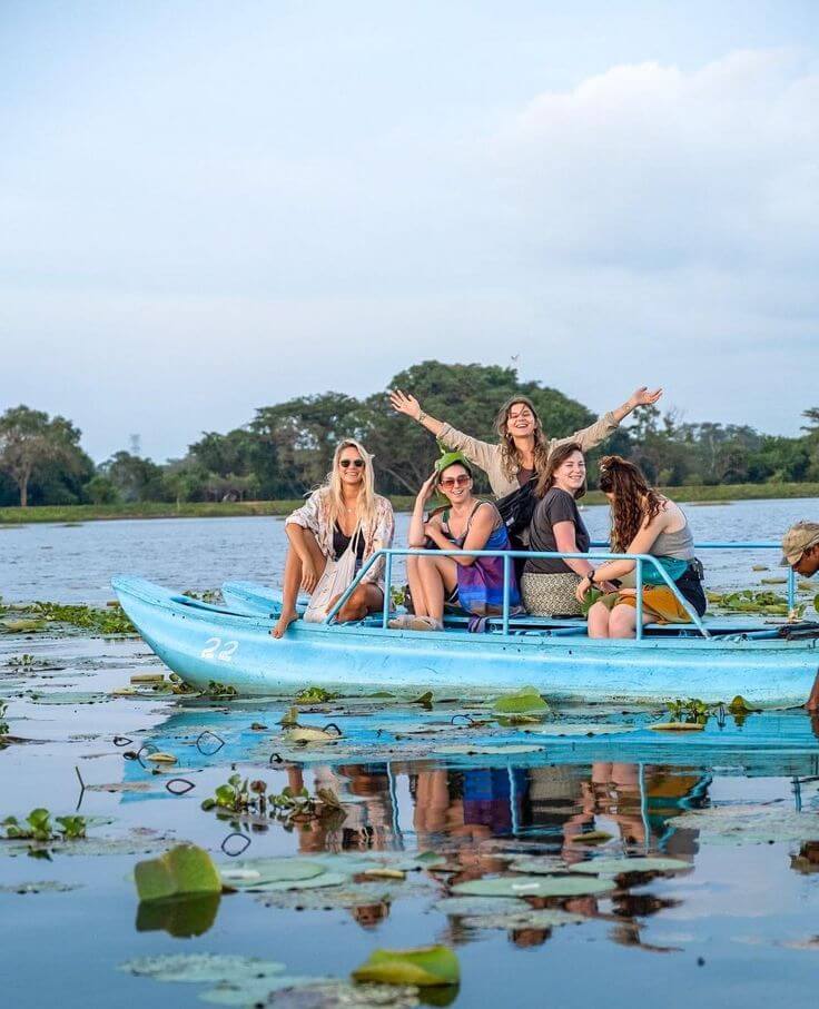 Group exploring Sri Lanka