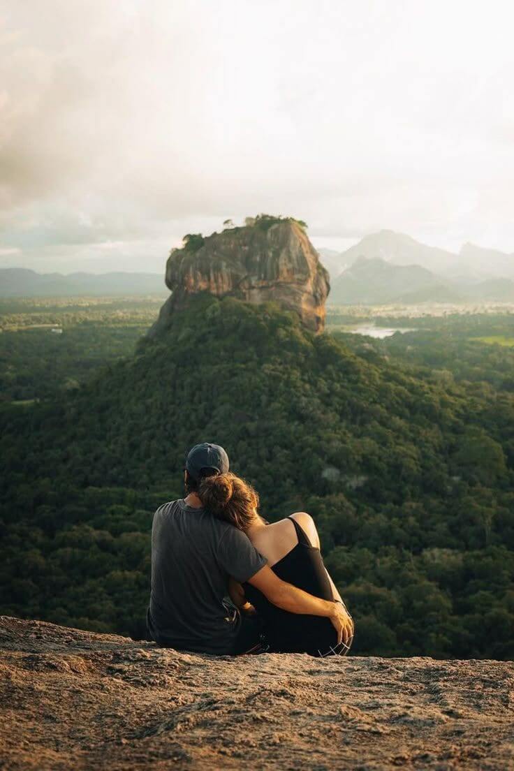 Romantic mountain honeymoon