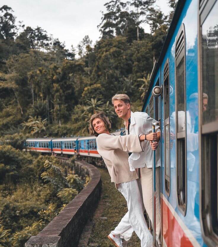 Multi-generational family sharing an experience together in Sri Lanka