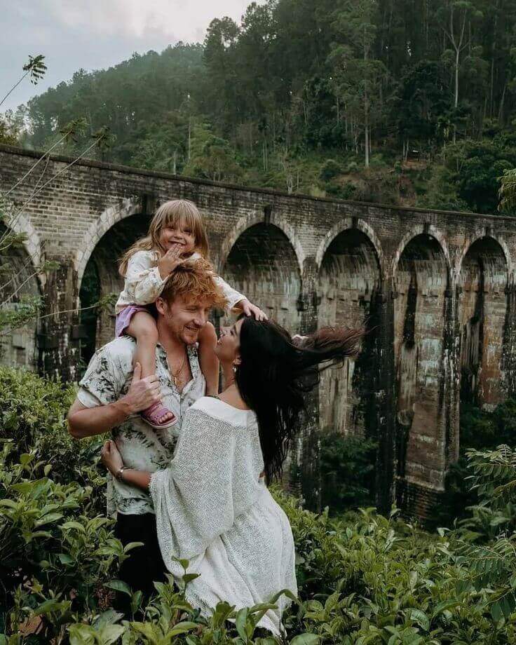 Multi-generational family sharing an experience together in Sri Lanka