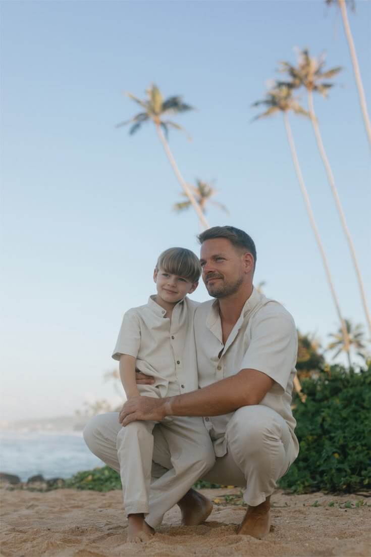 Father and son exploring Sri Lanka together