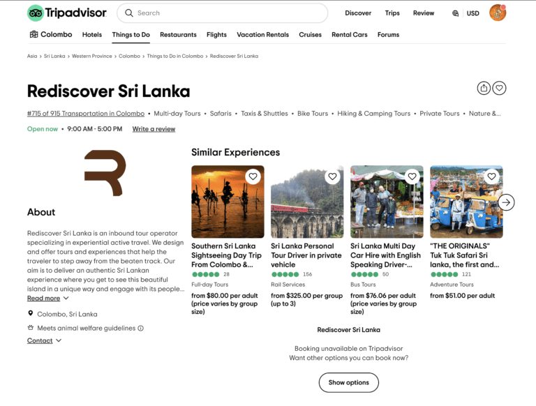 Rediscover Sri Lanka and See Why We’re a Top Choice on TripAdviso