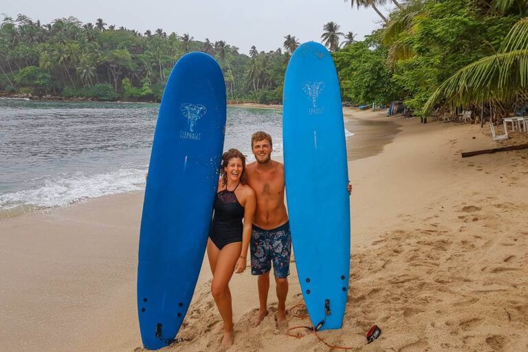 hiriketiya beach -surf